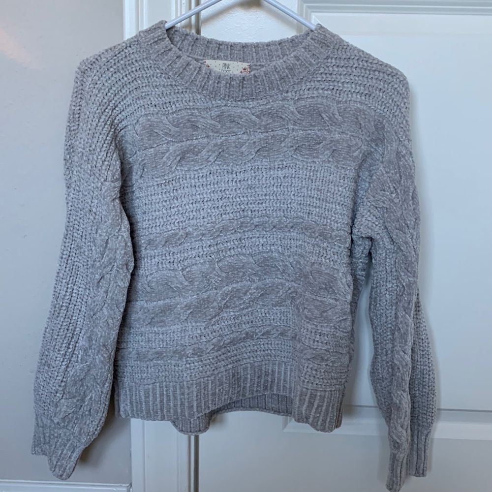 grey sweater